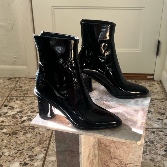 Rag & Bone Wiley High Patent Leather Boot In Black - Picture 6 of 13